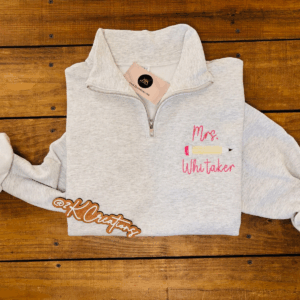 Embroidered School Days Quarter Zip